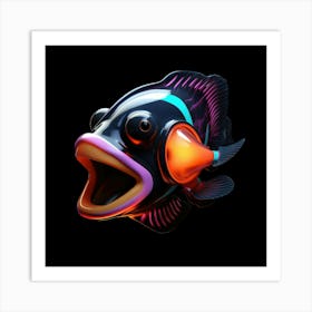 Fish With Mouth Open Art Print