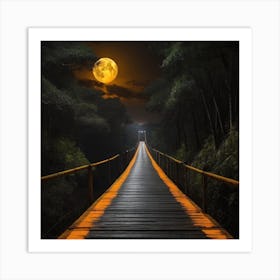 Bridge To The Moon Art Print