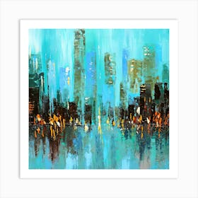 Abstract Cityscape 14 Art Print