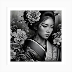 Geisha 5 Art Print