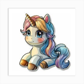 Unicorn Sticker 175 Art Print