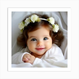 Cute Baby Girl 4 Art Print