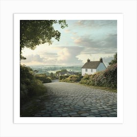 Cobblestone Road Art Print