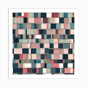 Abstract Tile Pattern Art Print