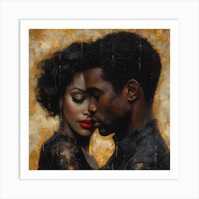 Echantedeasel 93450 African American Black Love Stylize 995 Eb49c157 Ccd1 4535 A166 6fda64bfa2b5 Art Print