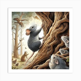 Mice Of The Forest Art Print