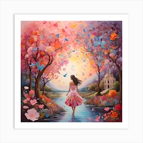 "The world of colors and dreams: an enchanting journey into endless imagination" Art Print