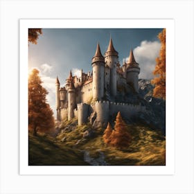 Castle On A Hill 2 Art Print