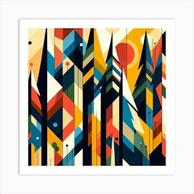 Abstract Cityscape 3 Art Print