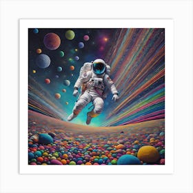 Spacewalkers Voyage Art Print