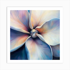 Floral Art 0017 11 Poster Nov Frangipani 0037 Bp6586 A Close Up Of The Center Inside An Most Beautiful Fran E9cad956 9b5 Art Print