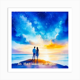 Ah That Moment Of Bliss  Art Print