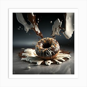 Donut Splash Art Print