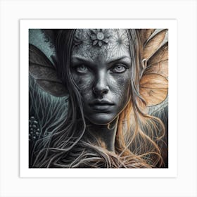 Molten Fairy Realm By Brian Froud Embroidered Art Print