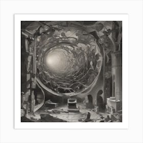 Monochrome portal Art Print