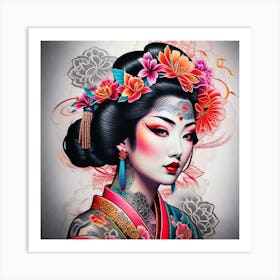 Geisha 175 Art Print