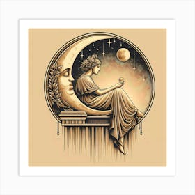 Moon Goddess Art Print