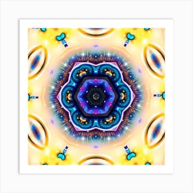 Psychedelic Mandala 34 Art Print