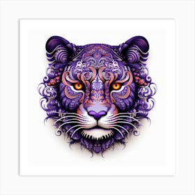 Purple Tiger Art Print