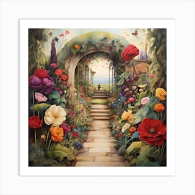 Garden Path 16 Art Print