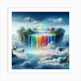 Rainbow Waterfall 3 Art Print