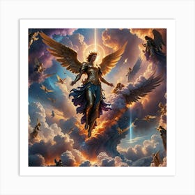 Angels In The Sky Art Print