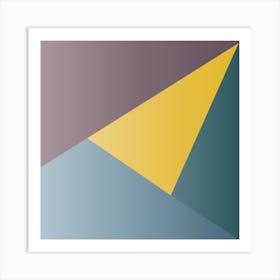 Abstract Triangles Art Print