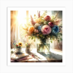 Flowers In A Vase 33 Art Print