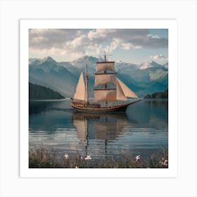 boat ship Art Print