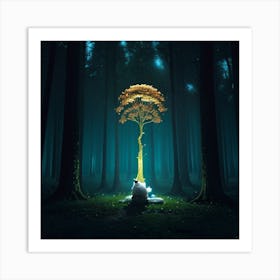 Tree In The Forest Art Print