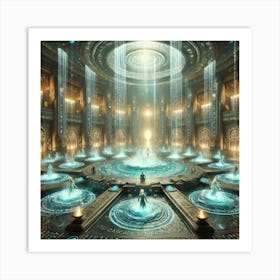 A High Tech, Sci Fi Depiction Of A Ceremonial Unde Art Print