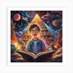 Science kid 1 Art Print