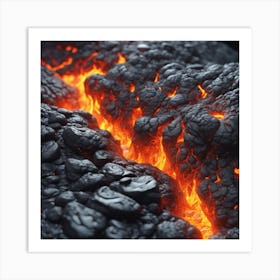 Lava Flow 54 Art Print