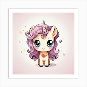 Cute Unicorn 377 Art Print