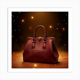 Red Handbag Art Print