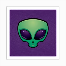 Alien Head Art Print