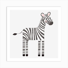 Baby Zebra Art Print