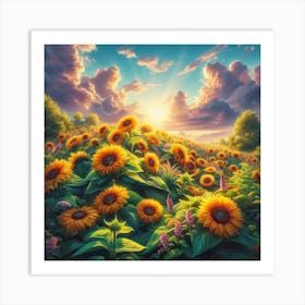 Sunflowers Art Print