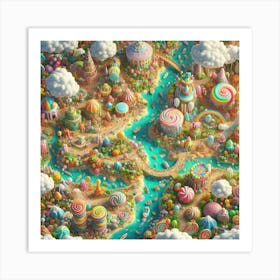 Candy Land 1 Art Print