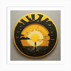 Sunset art 1 Art Print