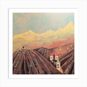 Landscape With Houses Art Print