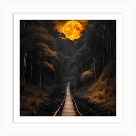 Moonlight Path Art Print