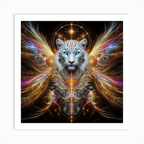 White Tiger Art Print