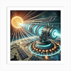 Lunar Core Cannon Solar Amplification Converted Art Print