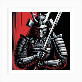 A traditional samurai warrior 3 Art Print