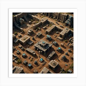 City In The Desert Art Print