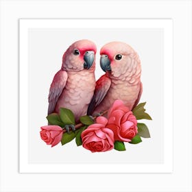 Couple Of Parrots 2 Art Print
