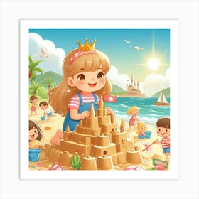 Sand Castle Art Print