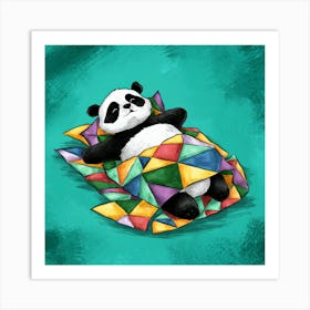 Panda Bear Sleeping Art Print