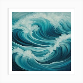 Ocean Waves 9 Art Print